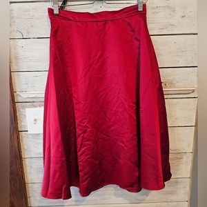 Alfred Angelo Red Silky Skirt Size 10